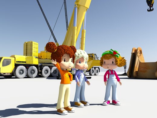 LIEBHERR LTM 11200新型轮式起重机底盘模型3D图纸 IGS格式缩略图